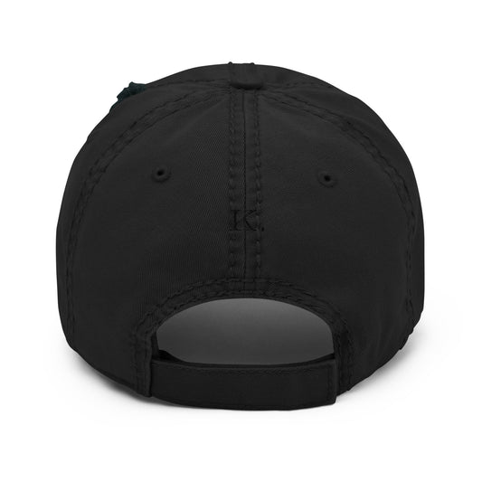 Laww U! Black Distressed Dad Hat - Marc Kirven Germain