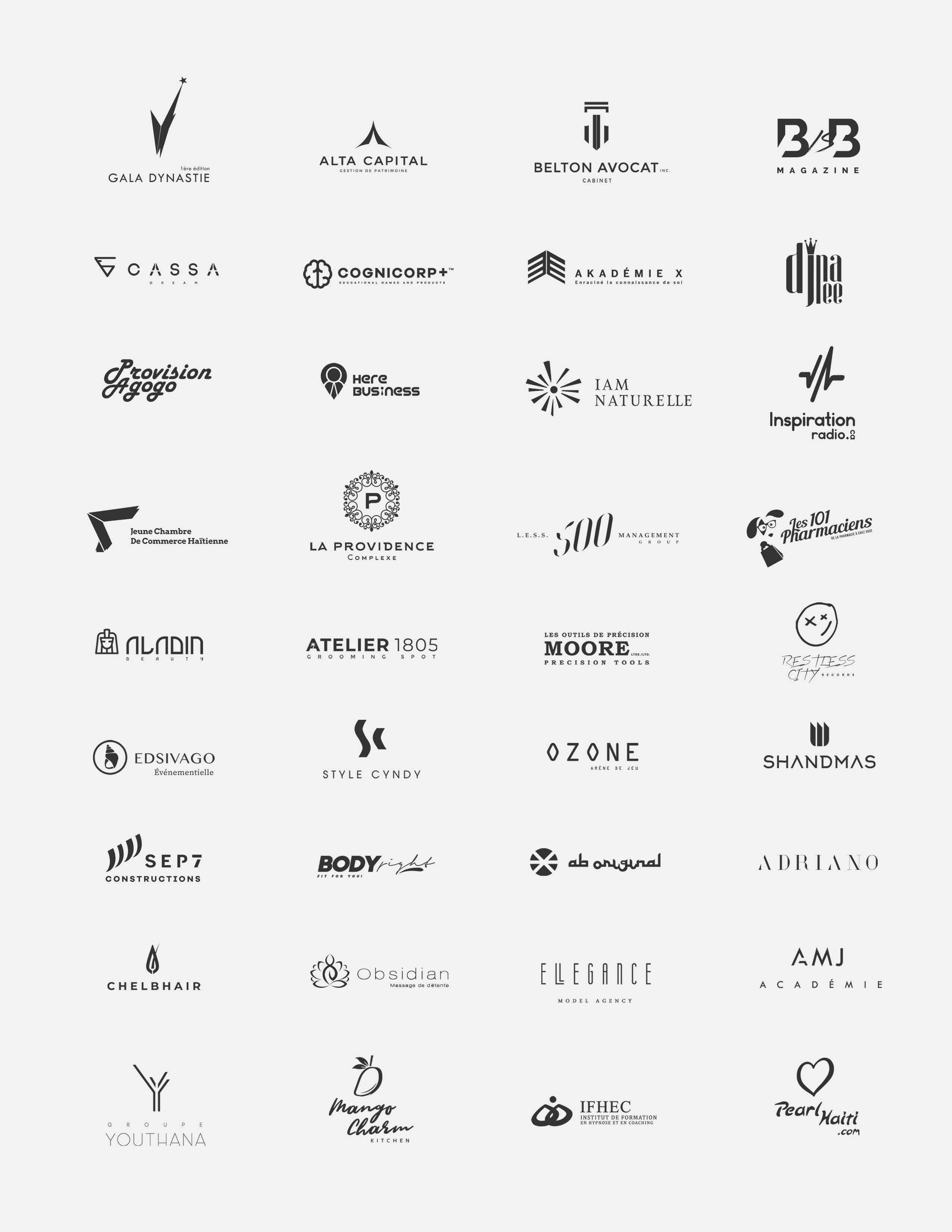 Portfolio of logo I designed PT Two