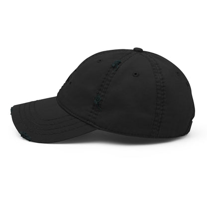 Black Distressed Dad Hat - Marc Kirven Germain