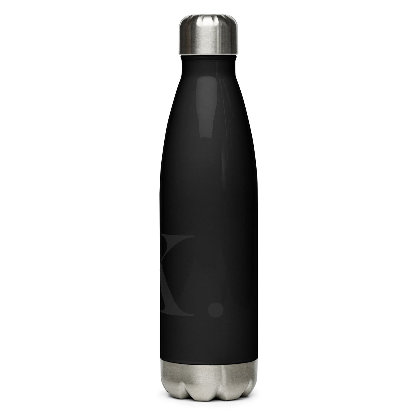 Black Stainless steel water bottle - Marc Kirven Germain