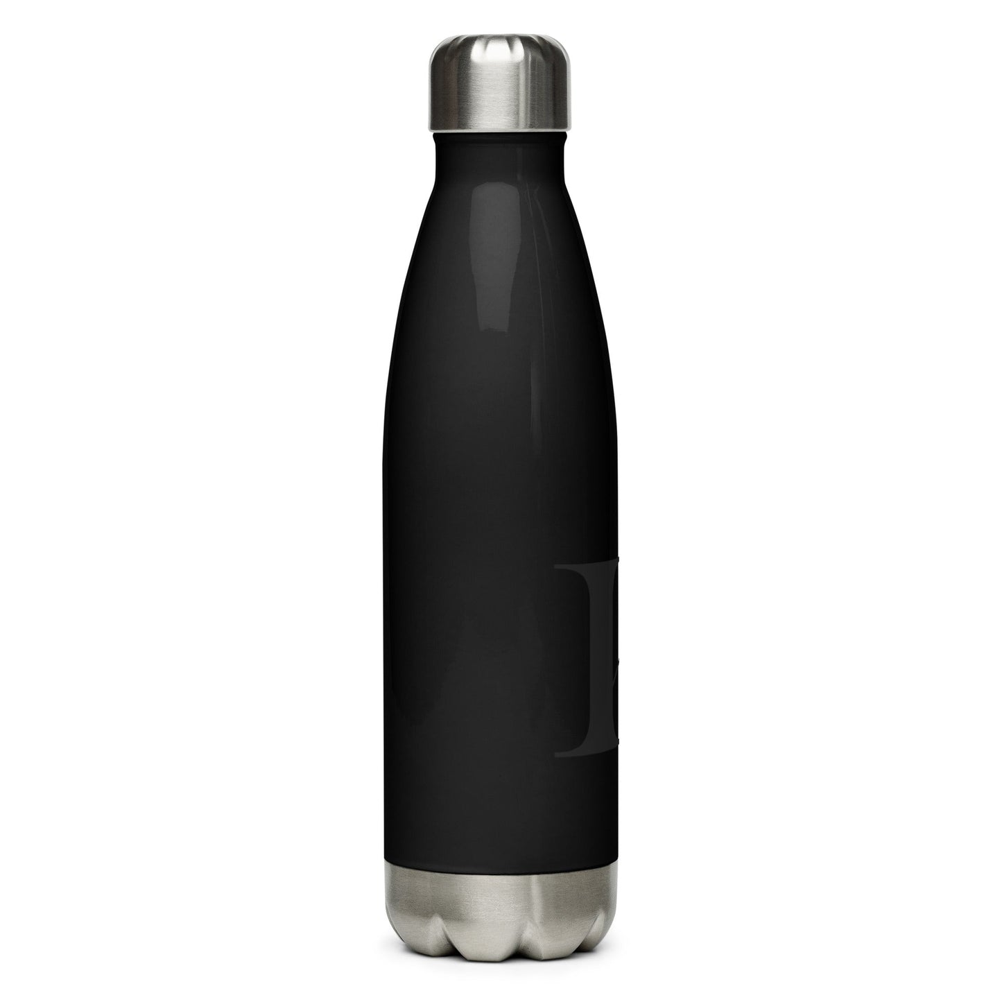 Black Stainless steel water bottle - Marc Kirven Germain