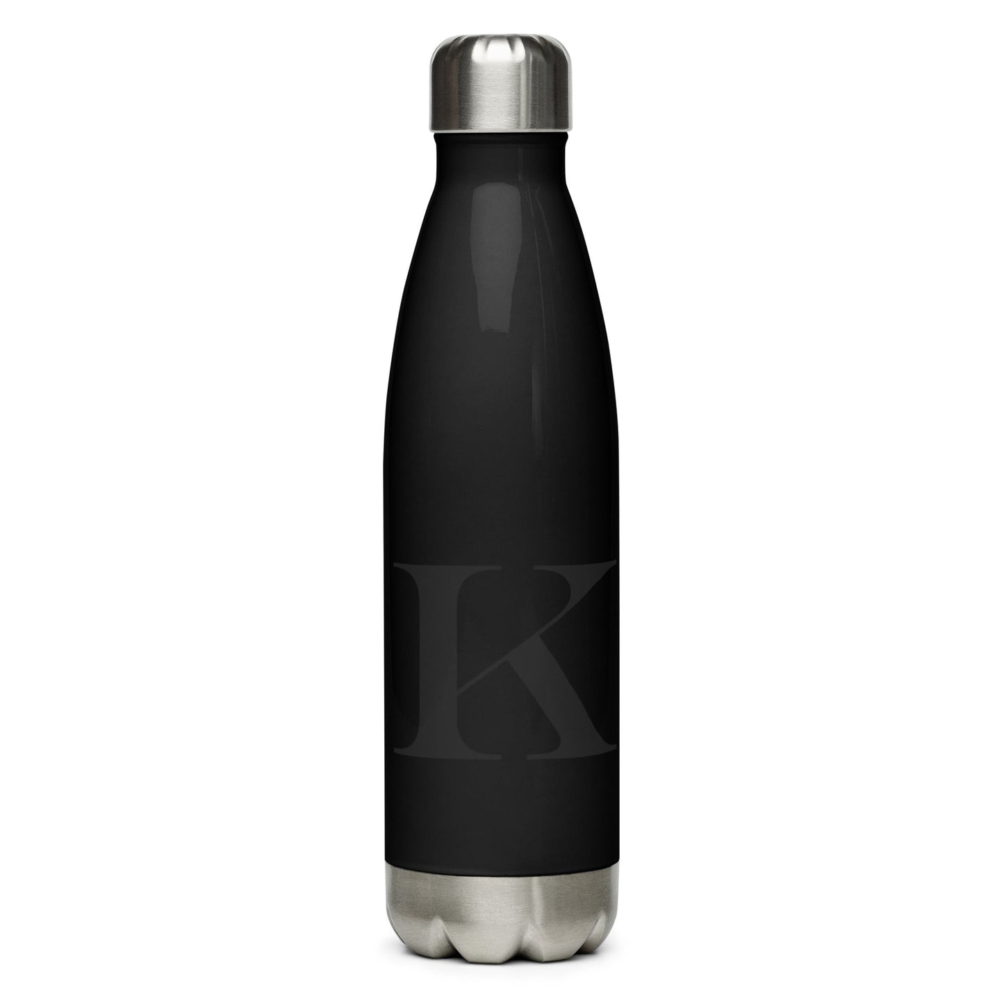 Black Stainless steel water bottle - Marc Kirven Germain