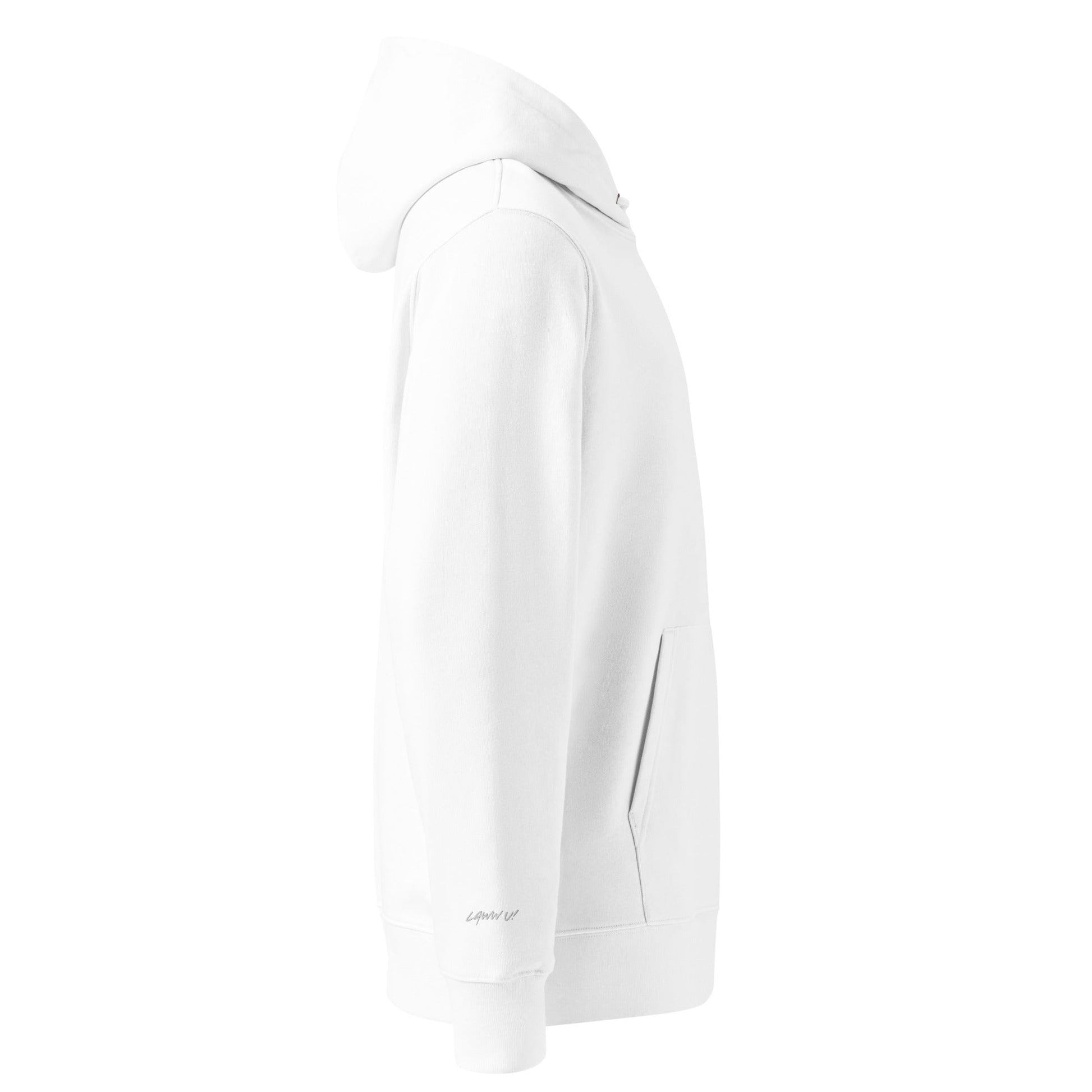 Laww U! White Hoodie - Marc Kirven Germain